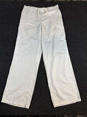 Carhartt Medical C54208 White Ripstop Drawstring Scrub Pants Size Regular Small